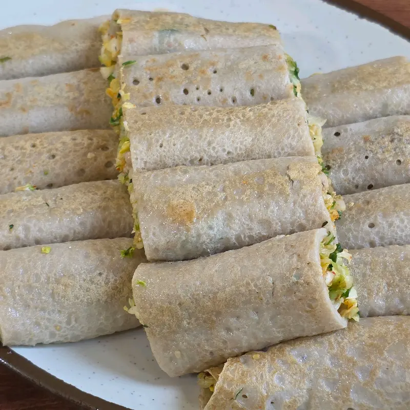 부안막국수 총떡