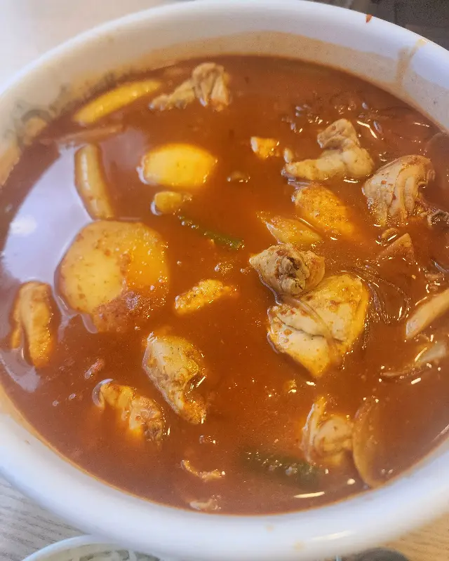 푸짐한 닭볶음탕 한 그릇