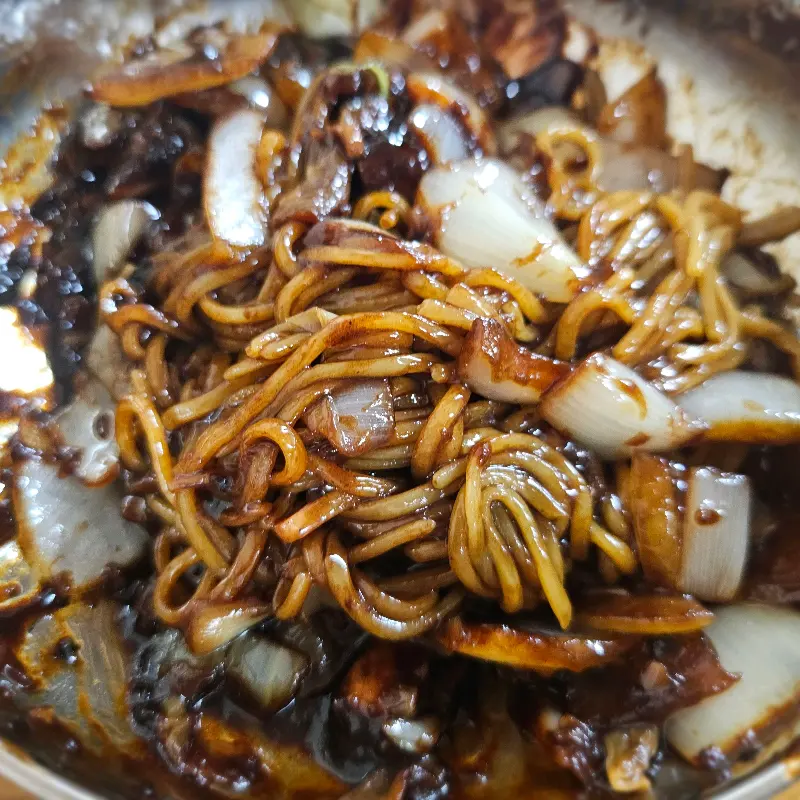 짜장면 근접샷