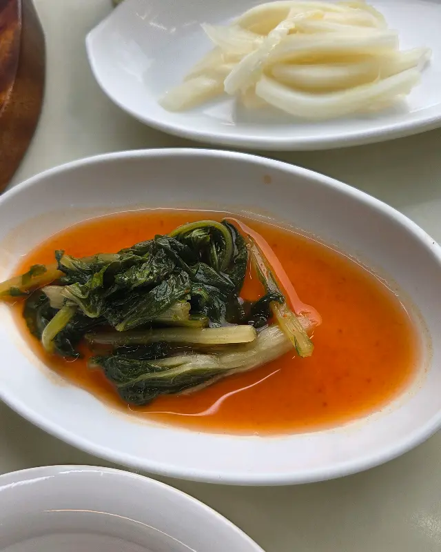 방태막국수 밑반찬