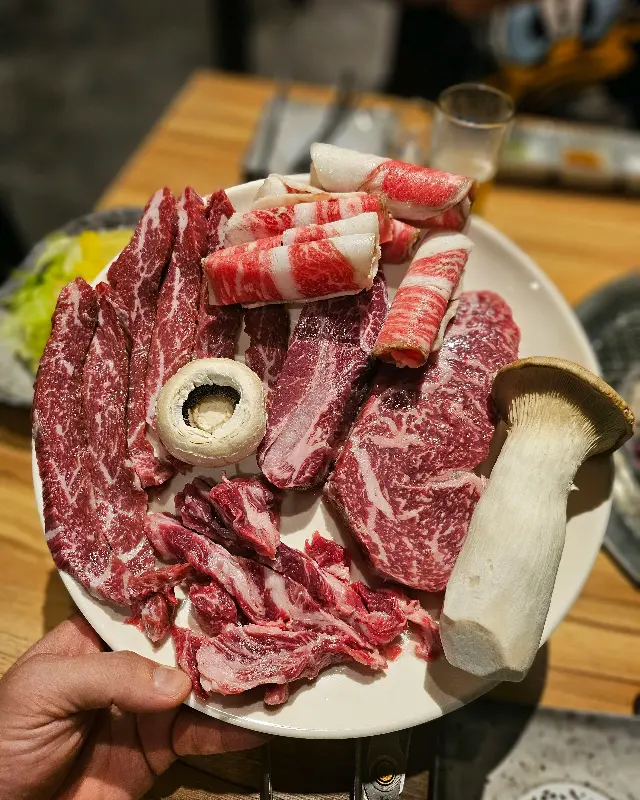 다양한 부위의 소고기 모듬