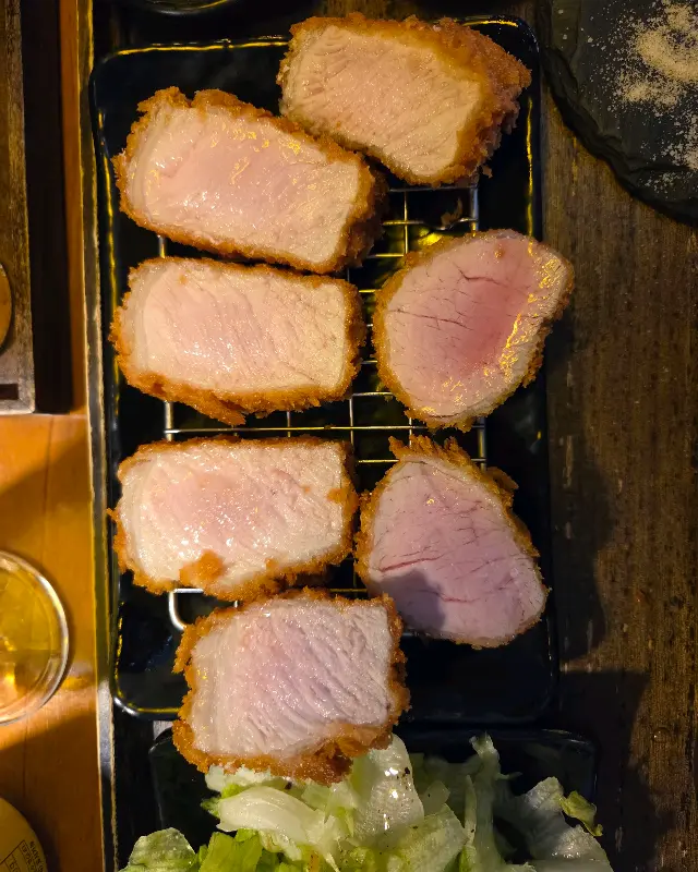 안심 카츠 단면