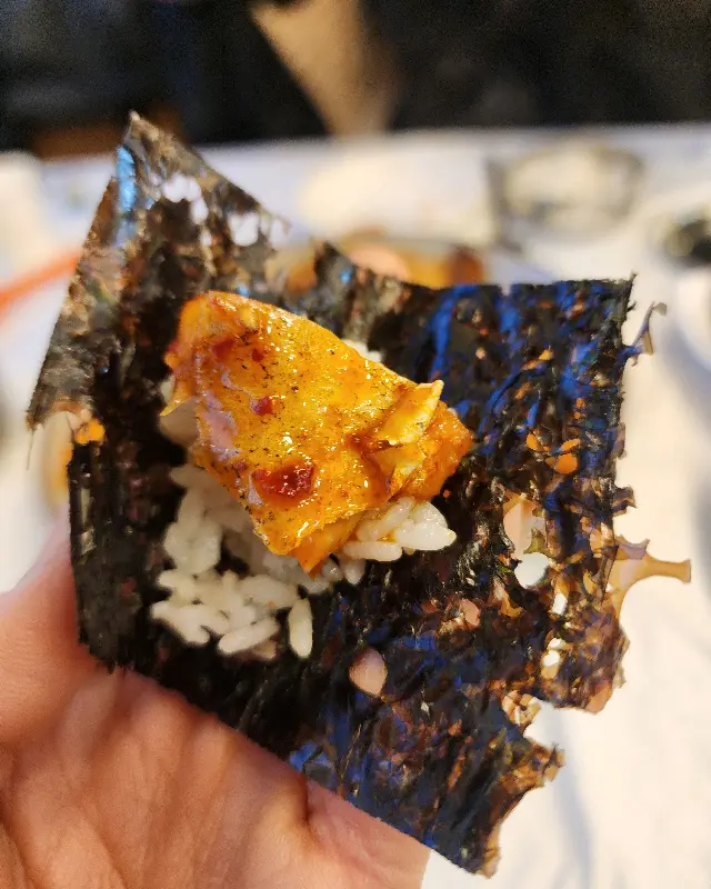 김+밥+가오리찜