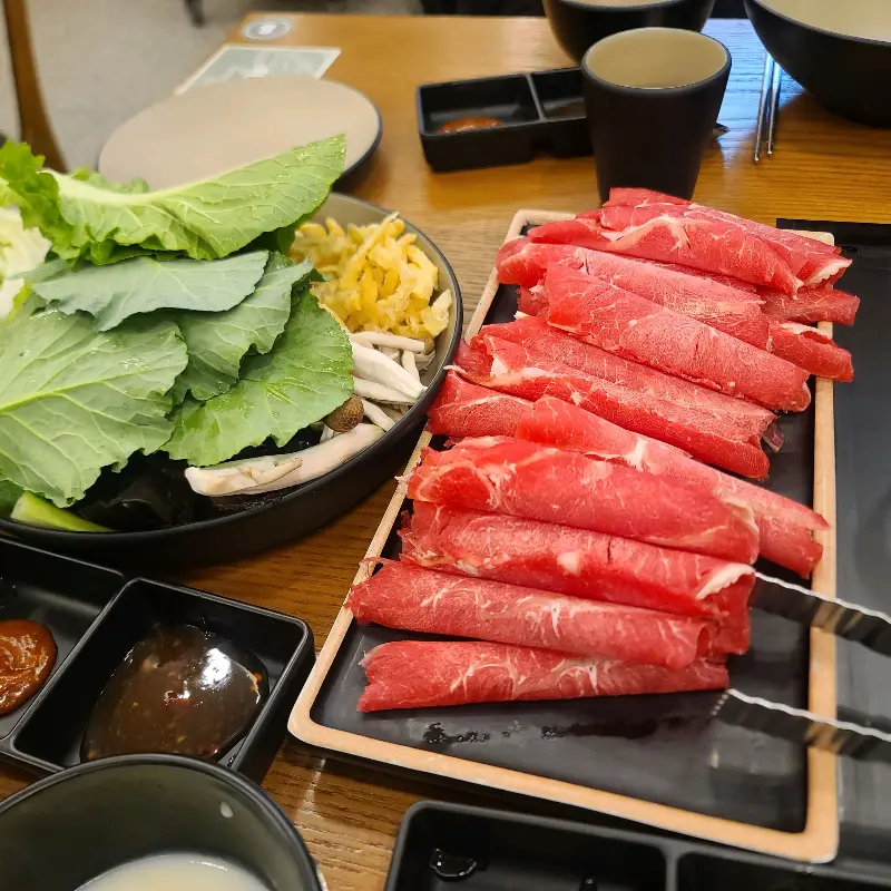 소고기와 야채 모듬