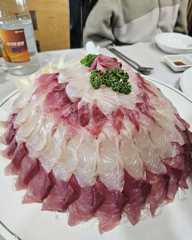 예술 작품처럼 아름다운 활어회