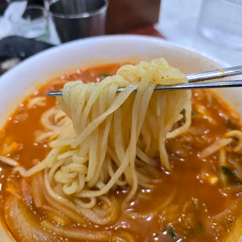 짬뽕 면발