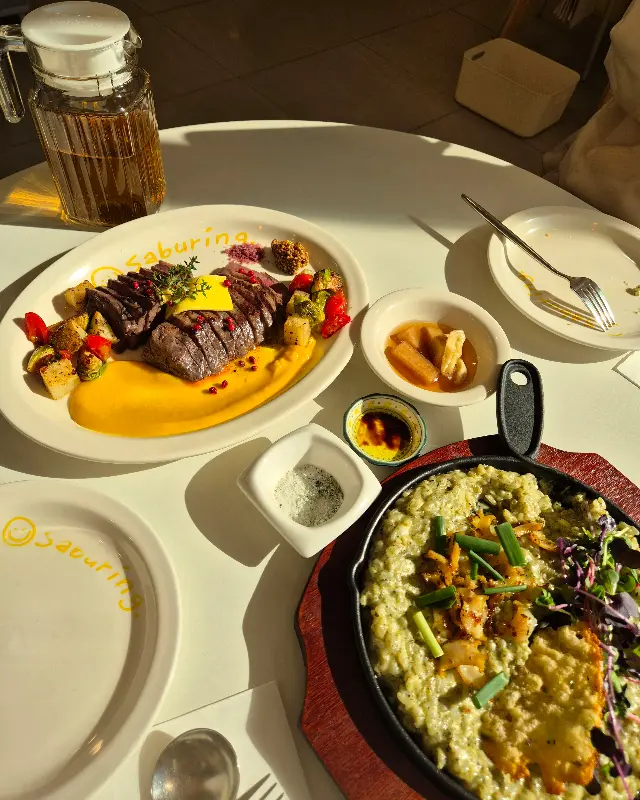 사부링의 다양한 메뉴들