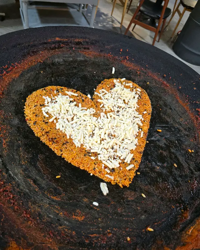 하트 모양 볶음밥