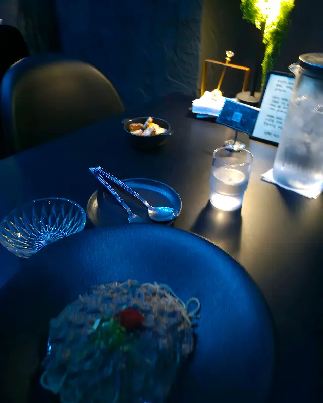 밤수중 내부 테이블 세팅