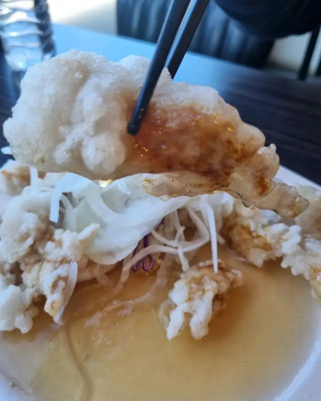 찹쌀 탕수육 클로즈업 사진