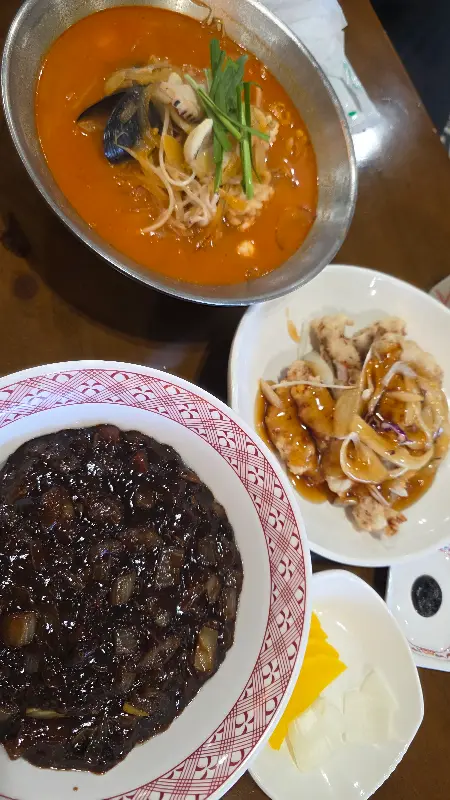 짜장면, 짬뽕, 탕수육