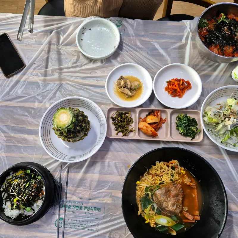 테이블 전체 샷