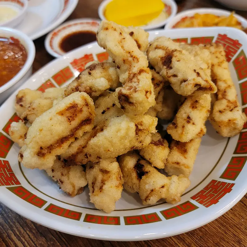 마늘 탕수육 클로즈업