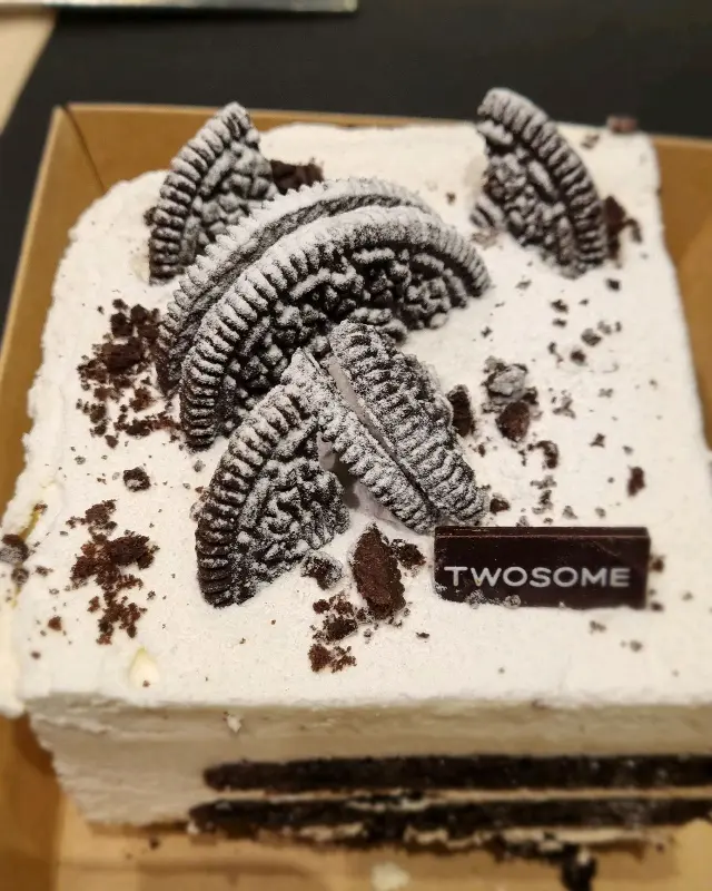 오레오 케이크 클로즈업