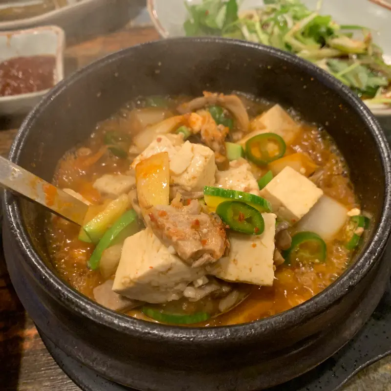 상차림 전체 모습