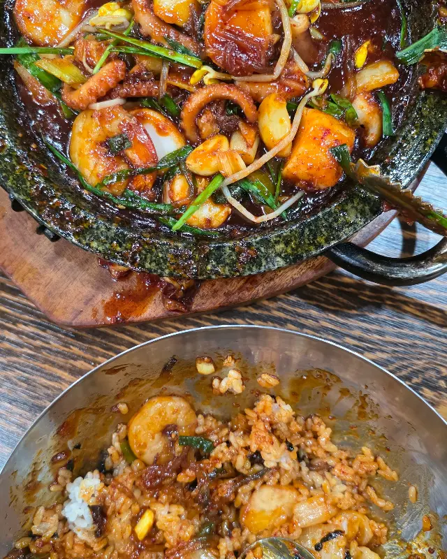 낙지볶음과 볶음밥