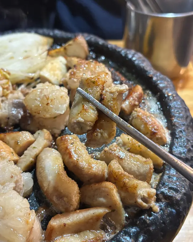 잘 구워진 곱창