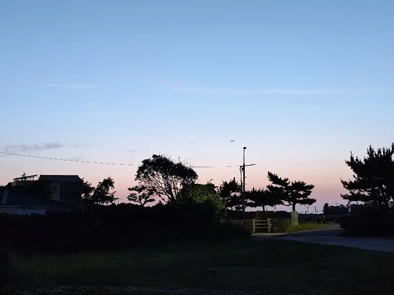 저녁 노을이 지는 풍경