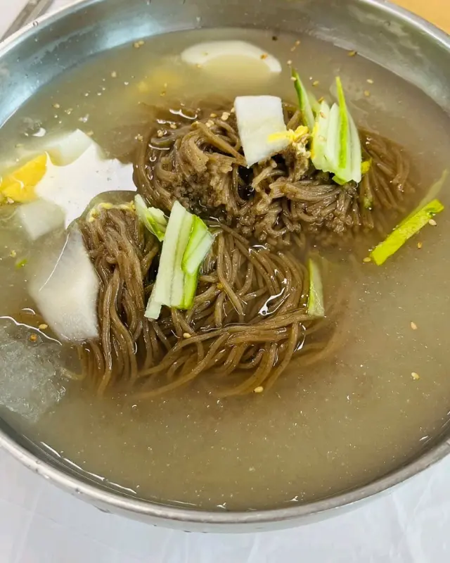 물냉면의 시원한 비주얼
