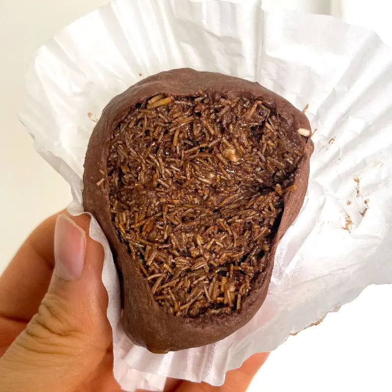 손으로 들고 찍은 헤쫀쿠 단면 사진