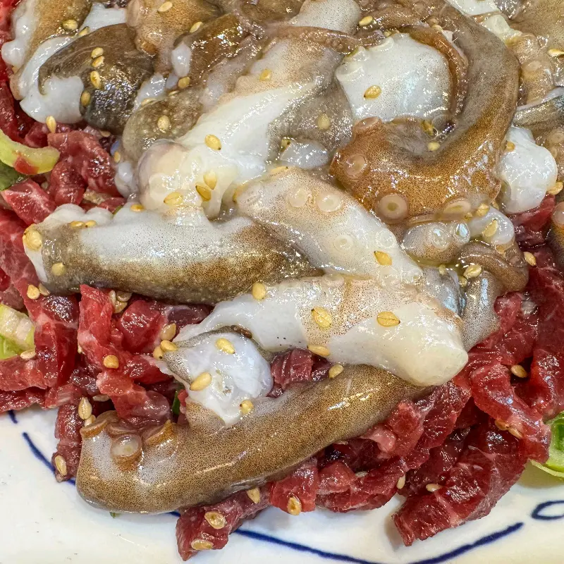 산낙지 육회 클로즈업