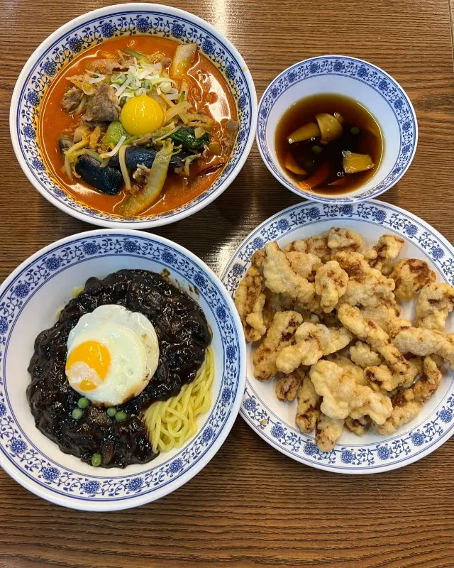 짜장면, 짬뽕, 탕수육