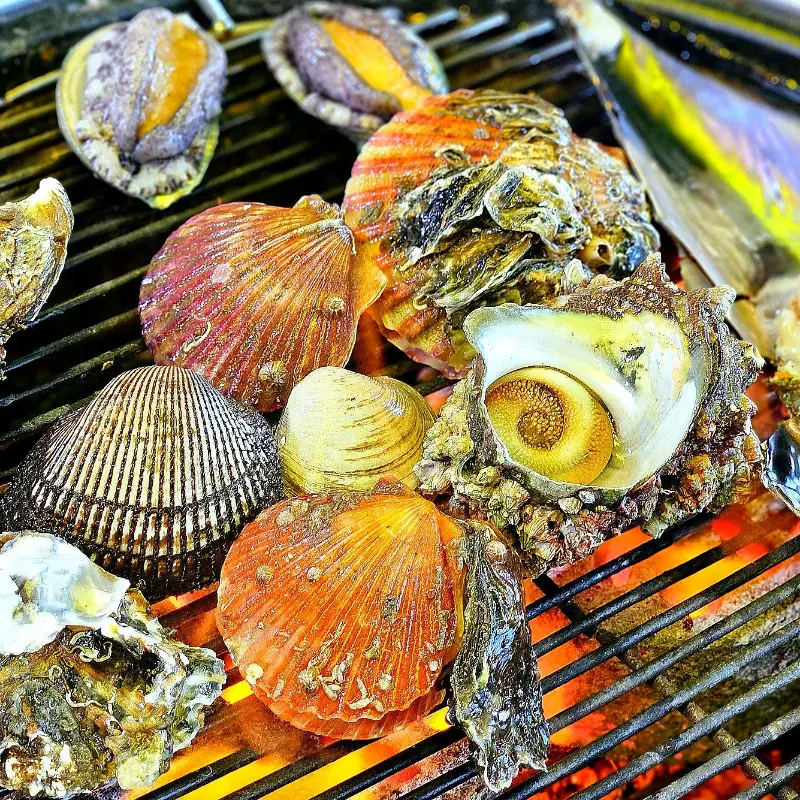 신선함이 살아있는 조개구이