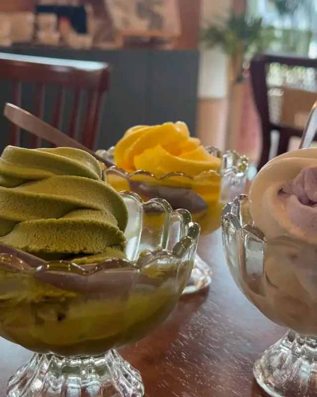 다양한 맛의 젤라또