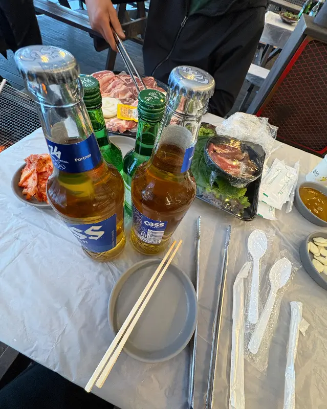 시원한 맥주와 함께 즐기는 바베큐