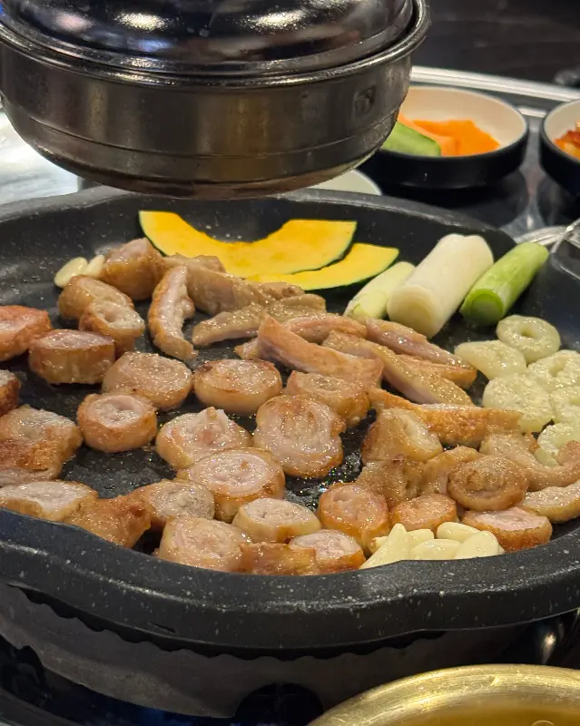 불판 가득 막창