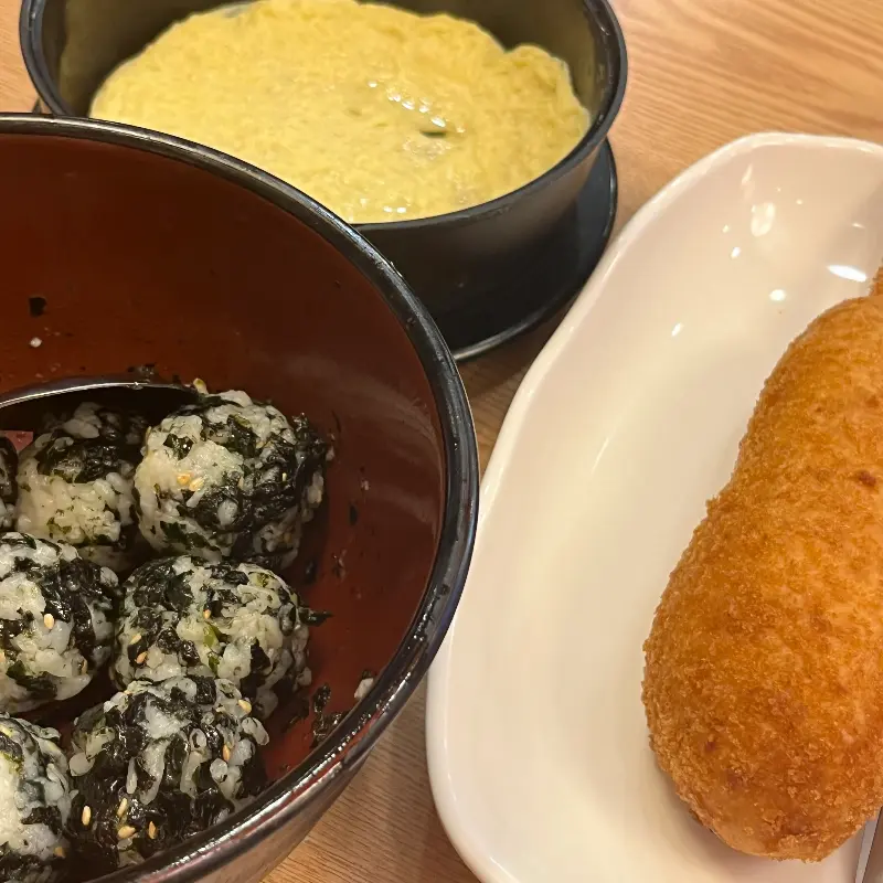 주먹김밥과 계란찜