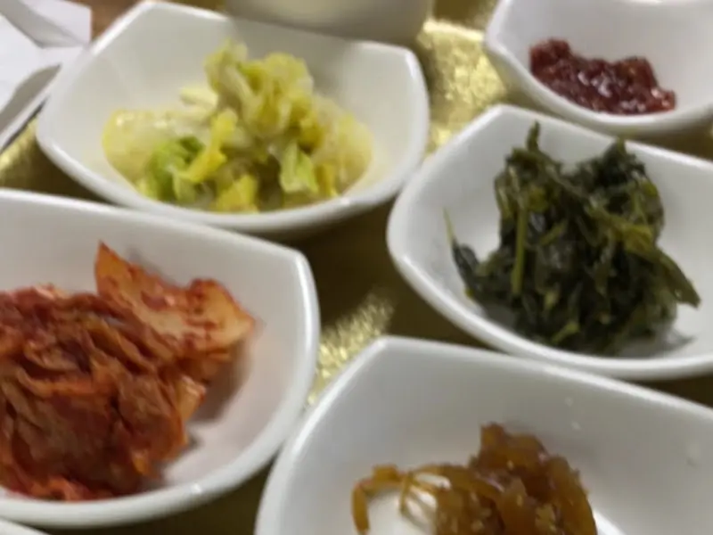 밑반찬 클로즈업