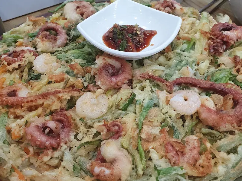 해물파전 근접샷