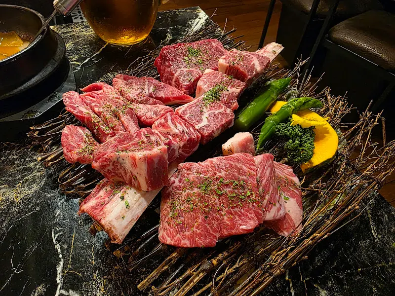 소고기 모듬 한 상차림