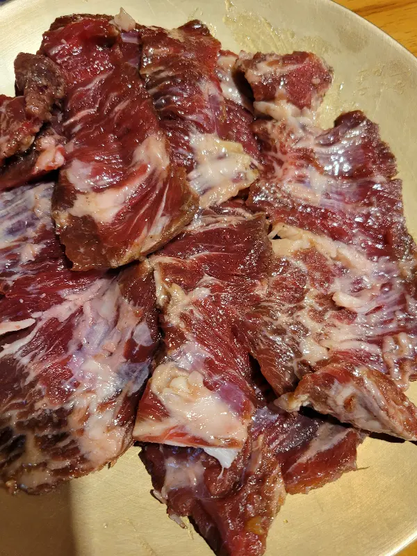 신선한 고기의 모습