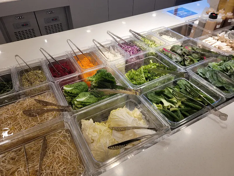 샐러드바 소스 코너