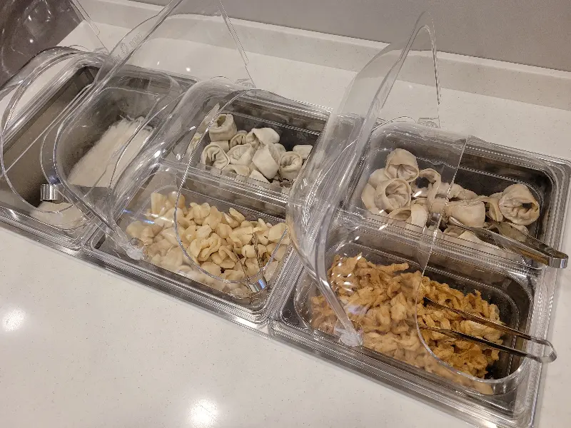 다양한 샤브샤브 재료