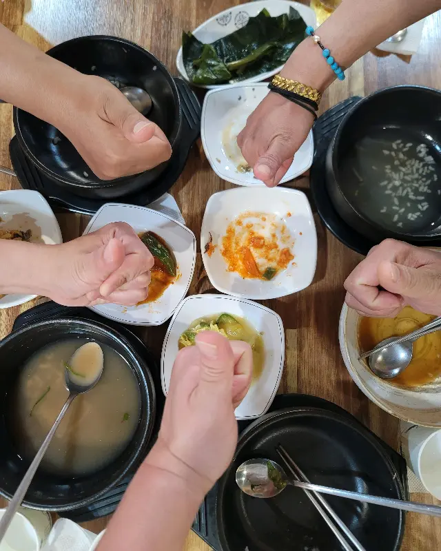 문어국밥과 밑반찬