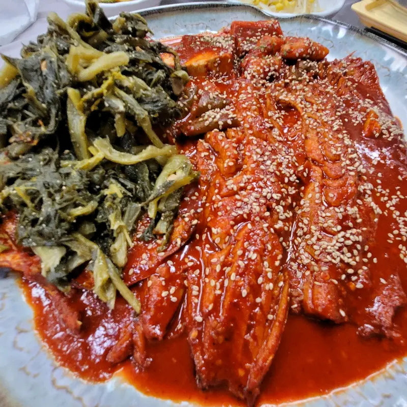 코다리찜과 씨래기의 조화