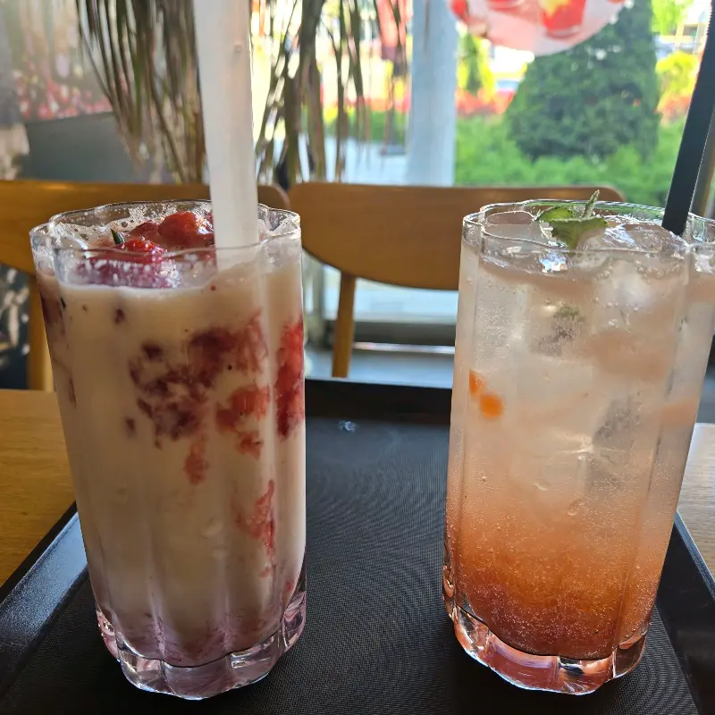 다양한 음료 메뉴