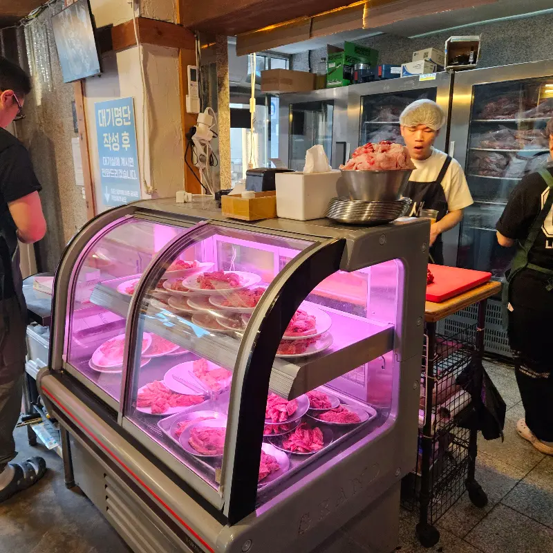 마초상회 정육 코너