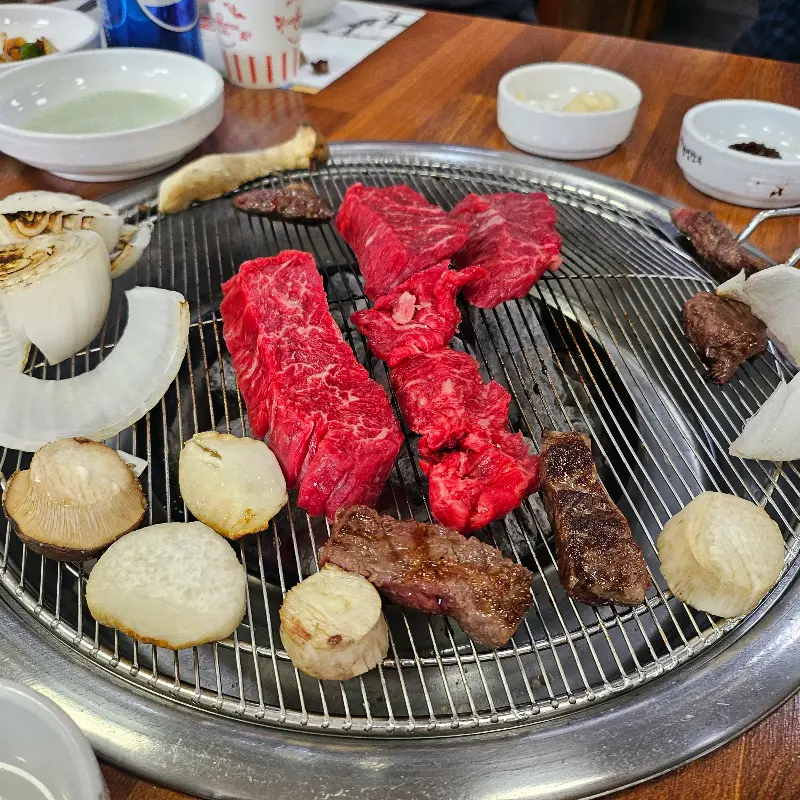 숯불 한우 구이