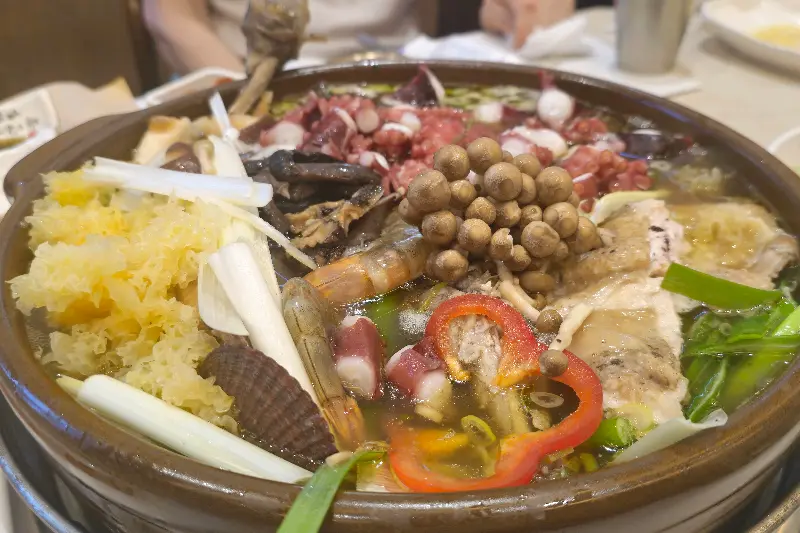 해신탕의 푸짐한 비주얼