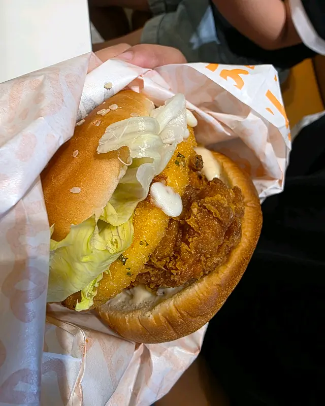 맘스터치 포장 버거