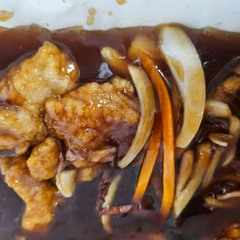 윤기가 흐르는 탕수육