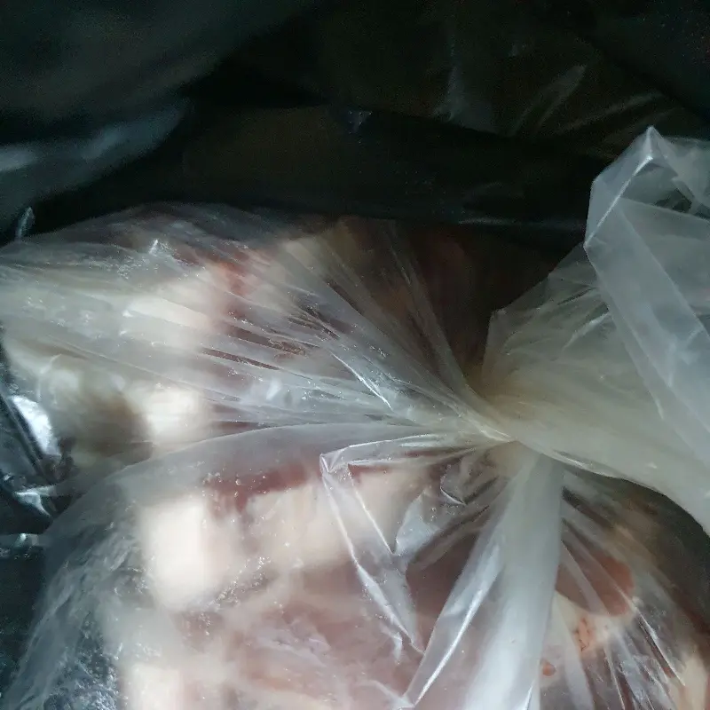 포장된 고기의 모습