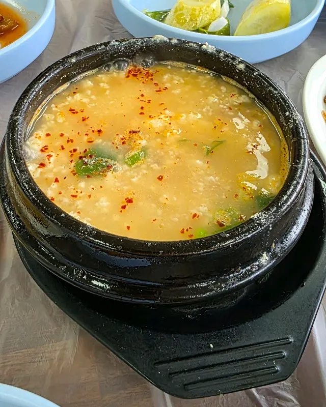 얼큰한 순두부찌개