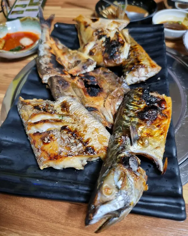 모듬 생선구이 한 상차림