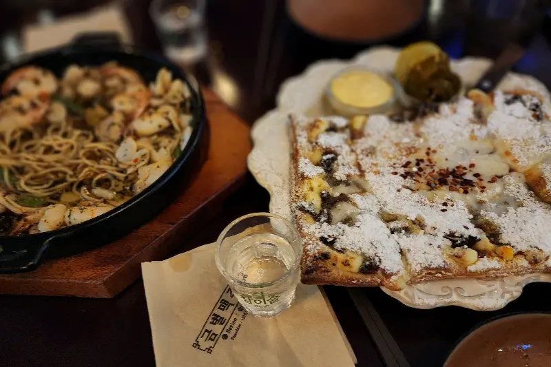 금별맥주 한 상 차림