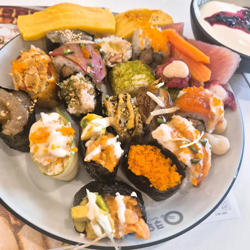 다양한 종류의 초밥